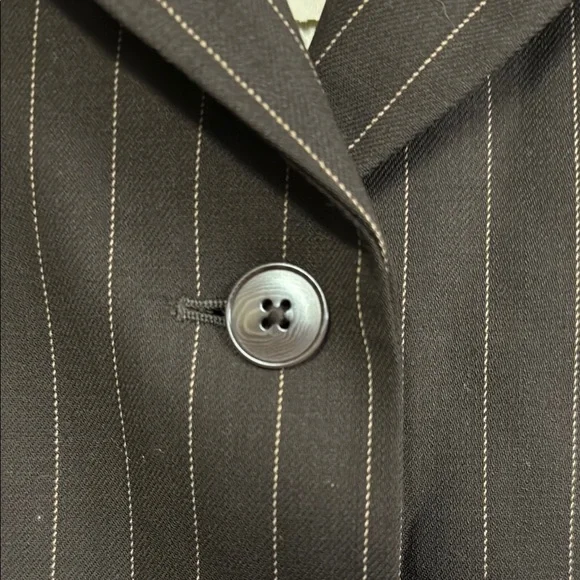 Banana Republic Brown Pinstripe Women's Blazer - Picture 2 of 9